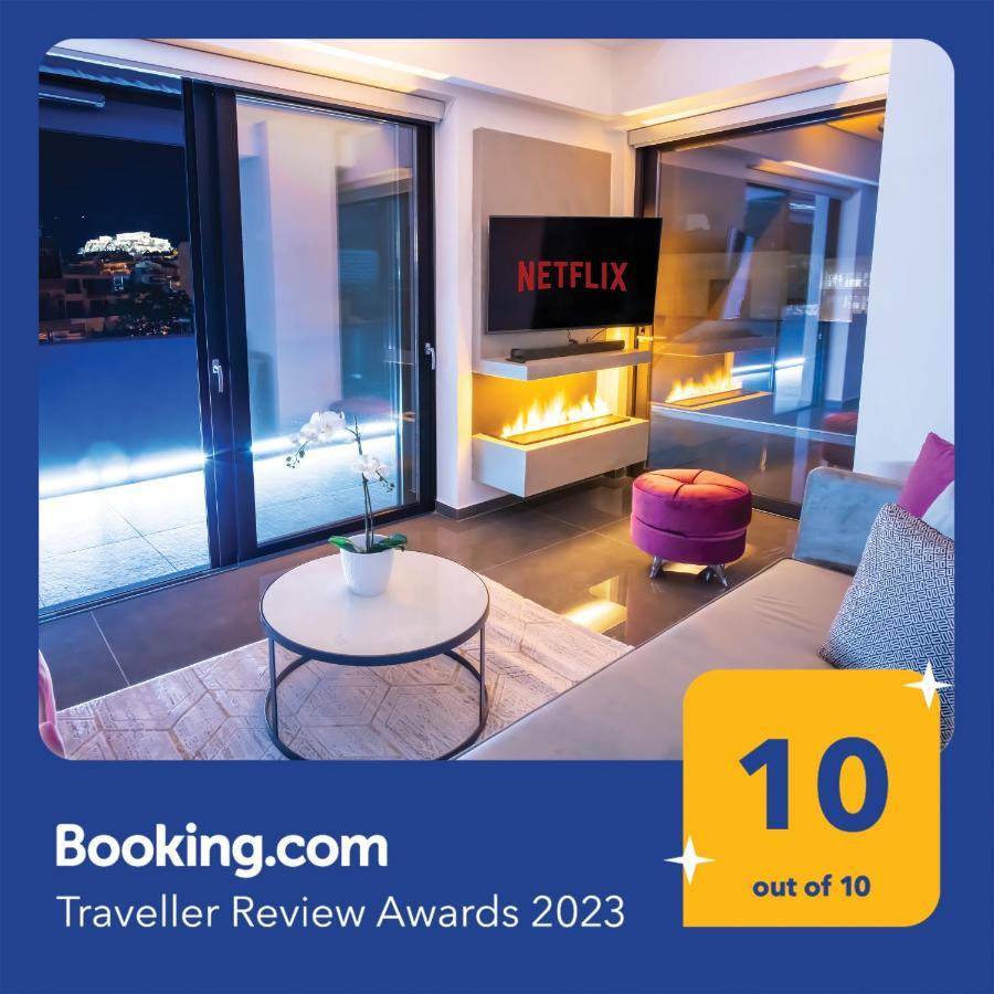 Luxury Penthouse With Acropolis View And Jacuzzi Daire Atina Dış mekan fotoğraf